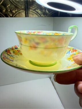 Vintage Floral Porcelain Paragon fine bone china teacup and saucer set